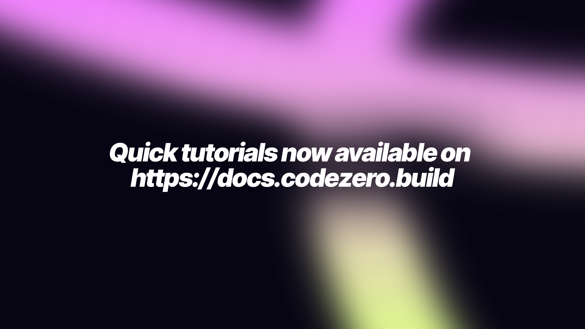 New quick tutorials available on docs page