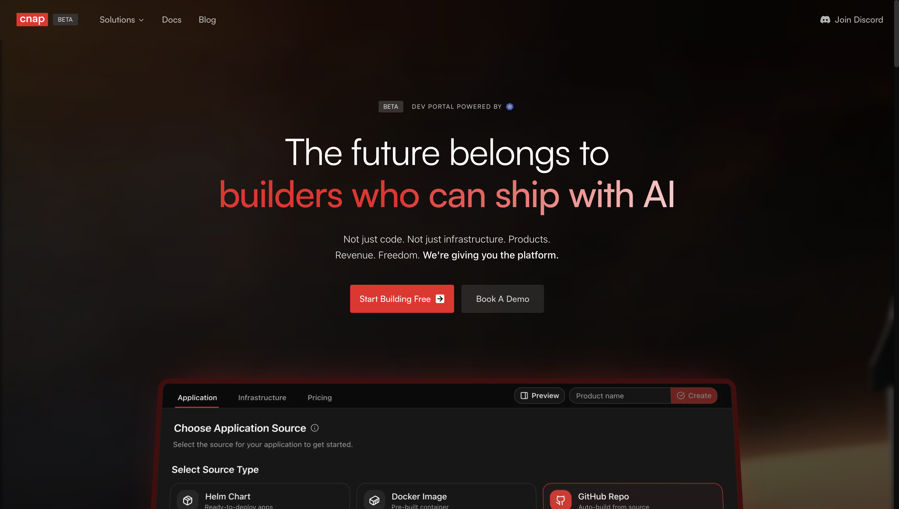 CNAP landing page