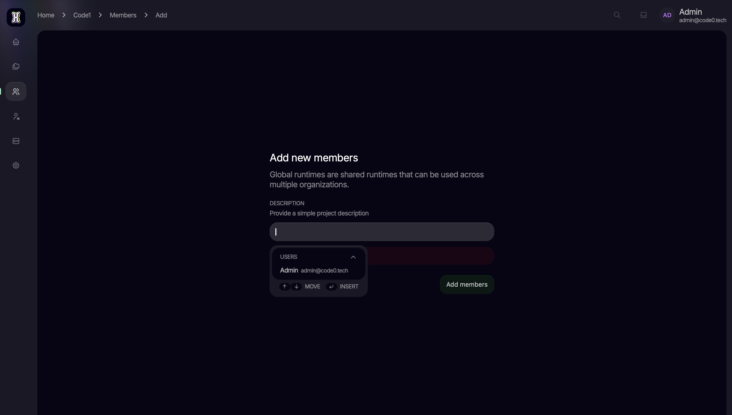Member add feature CodeZero